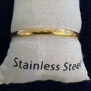 Gold Plated Stainless Steel Bangle